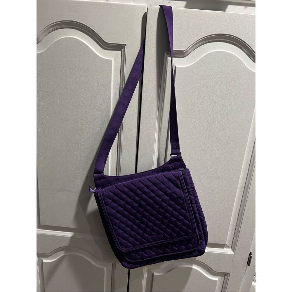 NWT Vera Bradley Top Zip Hipster Crossbody Bag in Elderberry Purple MRSP $115